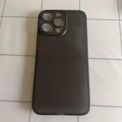 iPhone15promax用 黒 ソフトケース カメラレンズ強調