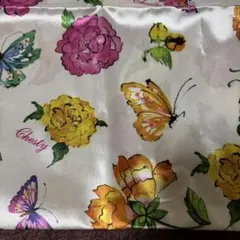 【新品未使用】チェスティ　巾着型ポーチ　お花と蝶のサムネイル