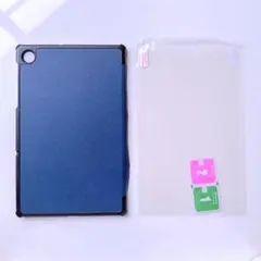 NEC　LAVIE Tab E　タブレットケース　青　保護フィルム付き