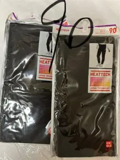 【新品未使用】2点セット UNIQLO HEATTECH レギンス 90 黒