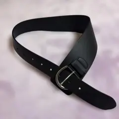 新品 AZUL BY MOUSSY ブラックレザーアシメントリーベルト