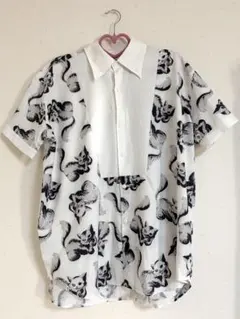 Drug huney スケルトンチェシャ猫 シャツ