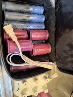 ヘアカールセット 青ピンク 8個