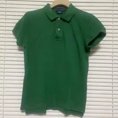 Ralph Lauren スキニーフィット グリーンポロシャツ