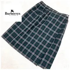 希少・大きいサイズ✨バーバリーズ ノバチェック ラップスカート グリーン 2XL
