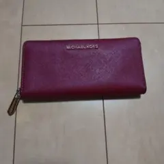 【マイケルコース】 長財布 ボルドー、ワインレッド色