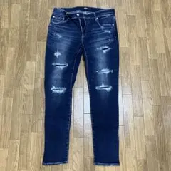 AZUL BY MOUSSY ダメージデニムパンツ XL