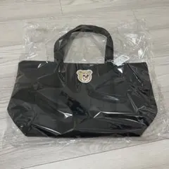 FEILER フェイラー オールドテディ ワッペントートバッグ ブラック