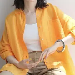 イエナ　オレンジ　シャツのサムネイル