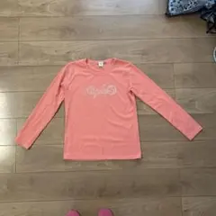 AIGLE オレンジ長袖Tシャツ Mサイズ