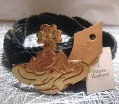 Vivienne Westwood 牛革編み込みベルト ゴールドバックル　新品