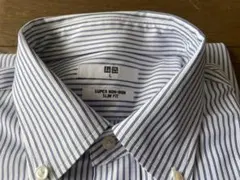 【未使用級】ユニクロ スーパーノンアイロン スリムフィットシャツ