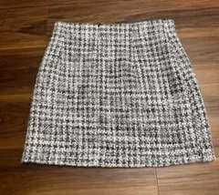 ZARAツイードタイトミニスカート