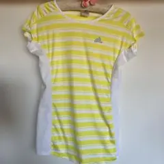 adidas ストライプ トップス L