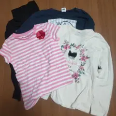 長袖カットソー 半袖シャツ 4枚セット 140 150