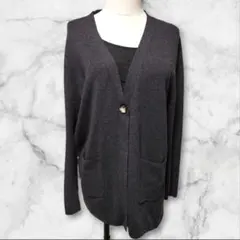 【希少美品】ニューヨーカー　イタリア製　ウールカーディガン　サイズ１５