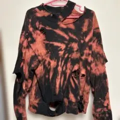 UNIQLO U ✩ リメイクトレーナー　ブリーチ　ダメージ加工　古着