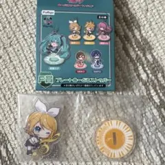 初音ミク ぬーどるストッパーフィギュア G賞 クリアポスター 鏡音リン