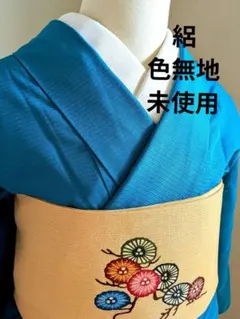 絽　色無地　夏着物　未使用　三越誂のサムネイル