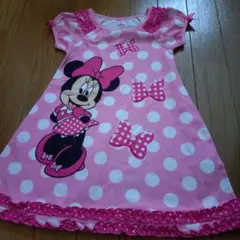 ミニー・マウス 半袖ワンピース 100cm ピンク