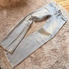 ライトブルー ストレートデニム 27