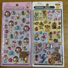 ディズニー　ボンボンドロップシール　ディズニープリンセス　クラシック