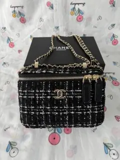 レディース VIP ノベルティ チェーン ショルダーバッグ　ツイード【箱付き】