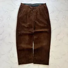 コーデュロイ ワイドパンツ