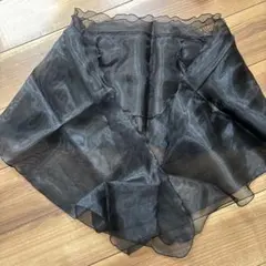 CECIL McBEE シースルー ストール ショール ブラックのサムネイル