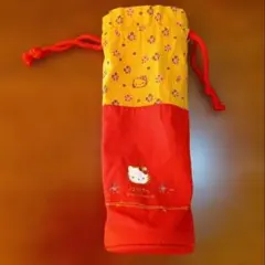 ハローキティ ペットボトルケース　布製ポーチ 2002年　平成　サンリオ