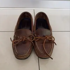 Ralph Lauren レザー デッキシューズ ブラウンのサムネイル
