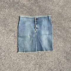 一点物　y2k 00s vintage design denim skirt