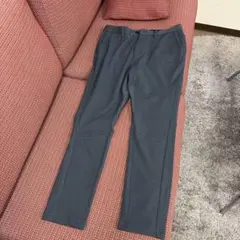 グレー スリムフィットパンツ サイドジッパー付きのサムネイル