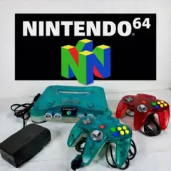 NINTENDO64 NUS-001 クリアブルー 本体・コントローラーセット