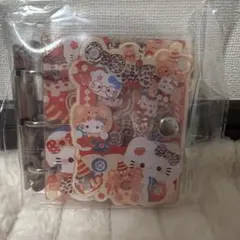 ヒョウ柄　キティ　シャカシャカシール帳　シャカシャカノート　A8 リフィル付き