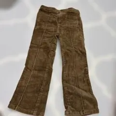 ブラウン コーデュロイパンツ　プティマイン