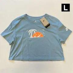新品 ナイキ Tシャツ にこちゃん ショート丈 L ゆったり スポーツウェア