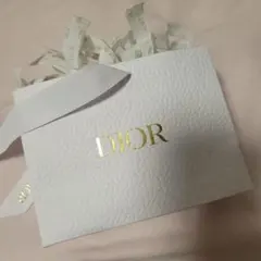 DIOR 緩衝材＋ホワイトギフトバッグ ゴールドロゴ