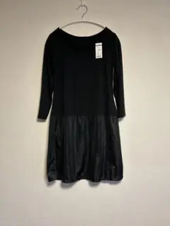美品☆未使用♡BODYHEATER♡ワンピース用下着8部袖黒　Ｌ