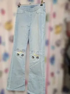 キッズ♥H&M ユニコーン刺繍デザイン フレアパンツ140