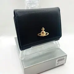 新品 Vivienne Westwood 三つ折り財布 913VW106 黒のサムネイル