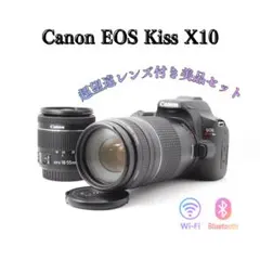 新品級 Canon Kiss X10 ダブルレンズ WiFi/Bluスマホ転送 - メルカリ