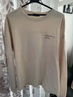 BEAMS HEART ベージュ 長袖Tシャツ　Lサイズ