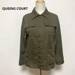 QUEENS COURT クイーンズコート オリーブ ジャケット サイズ2