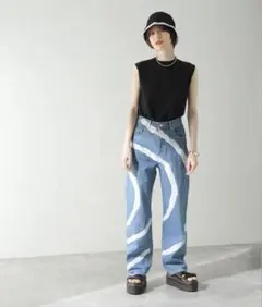 Oriens⋆JOURNAL STANDARD⋆ペイントデニム⋆38⋆新品のサムネイル
