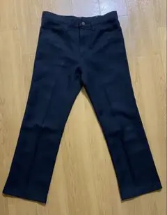 ラングラー　ランチャーパンツ　ドレスパンツ　ブラック　微フレア　W33