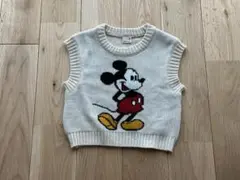 ミッキー柄ベスト 80cm petit main
