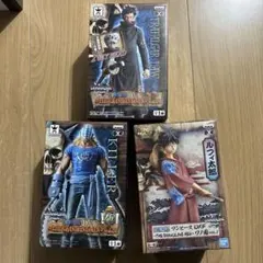 ワンピース ルフィ、キラー、トラファルガーロー、フィギュア 3個セット