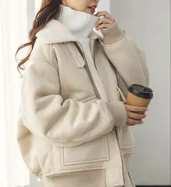 hunch エコムートンジップブルゾン