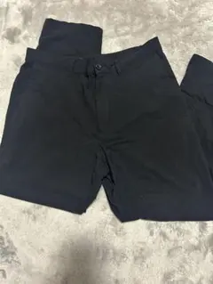 【LL〜Lサイズ】ブラック スラックス風パンツ　ゴム付き